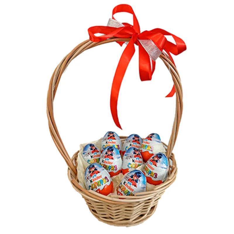 Корзинка с шоколадными яйцами, доставка Тарки